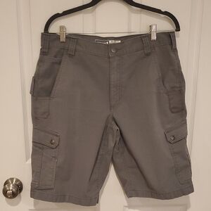 Carhartt Gray Cargo Shorts Durable Cotton Blend